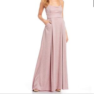 Prom Dress Size 0 w/ Tied Back & Pockets